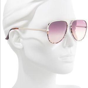 QUAY HIGH KEY MINI TWO TONE GOLD TORT PURPLE PEACH